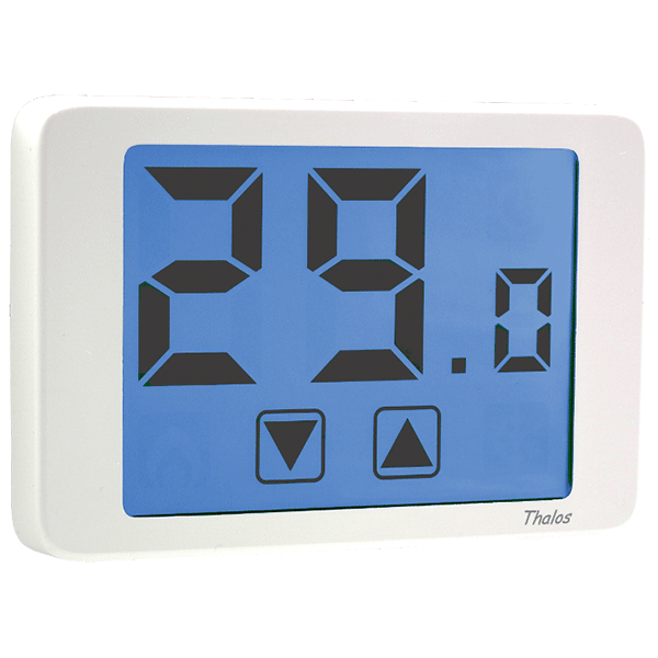 Touch Screen Digital Room Thermostat with blue display